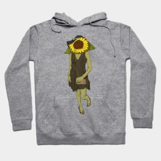 Sunflower Spirit: Bohemian Blossom Hoodie